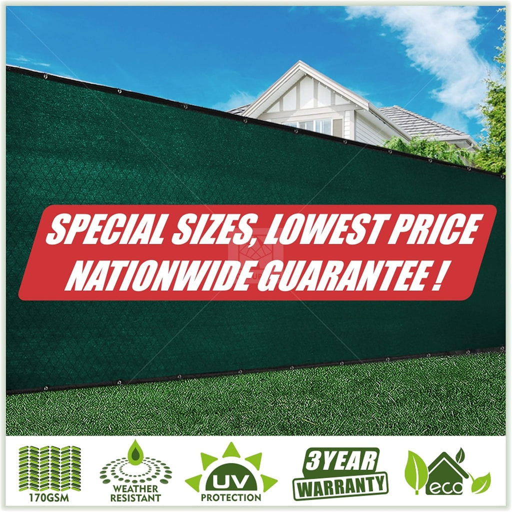 Green Fence Privacy Screen 8 x 50 ft Heavy Duty Shade Tarp V536