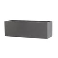 Belmont Rectangle Fiberglass Planter Box, Grey, L:36" x W:12" x H:12"