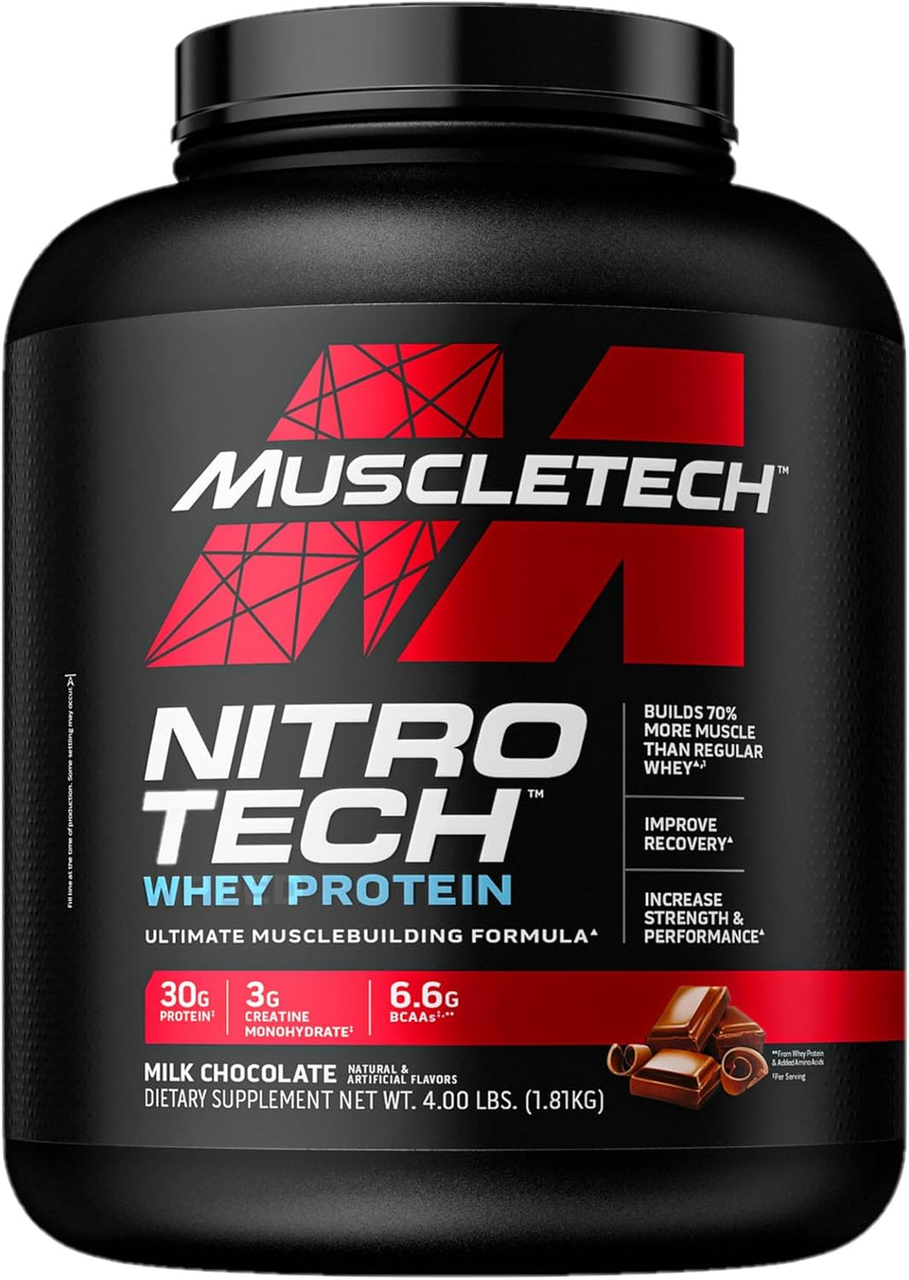 Whey Protein Powder with Creatine, Milk Chocolate F532838