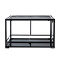 REPTI ZOO Tempered Glass 40 Gallon, Front Opening Reptile Terrarium 30" x 18" x 18" for Reptile