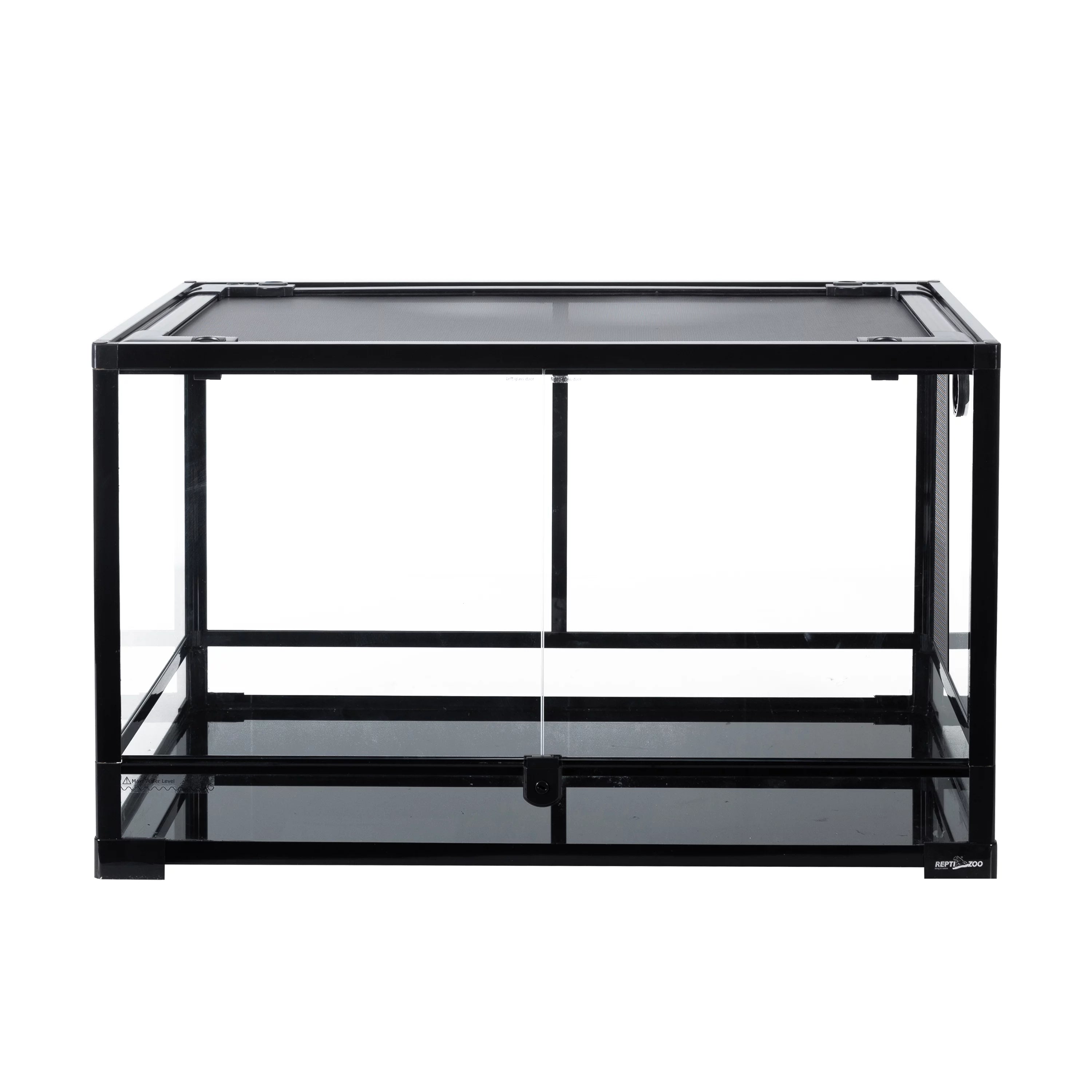 REPTI ZOO Tempered Glass 40 Gallon, Front Opening Reptile Terrarium 30" x 18" x 18" for Reptile