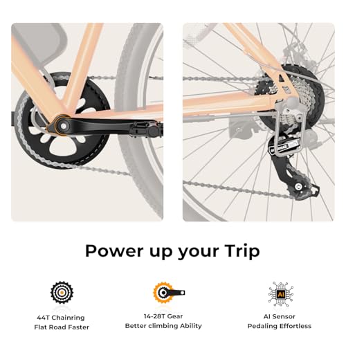 Electric Bike for Adults with 500W Motor, 40 Miles Range, 7-Speed G9578