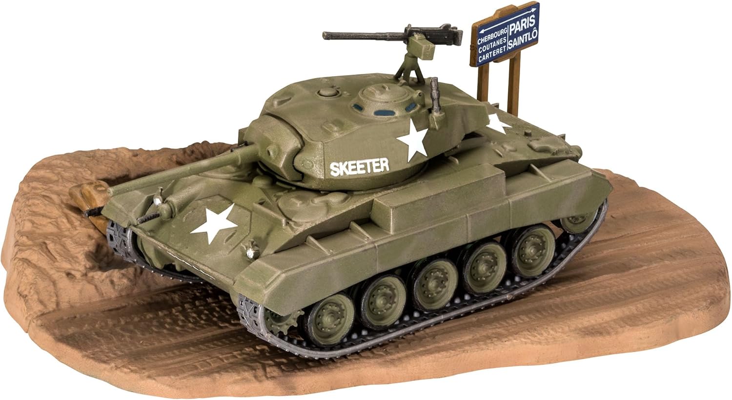 M24 Chaffee Plastic Model Kit, Unpainted B527889