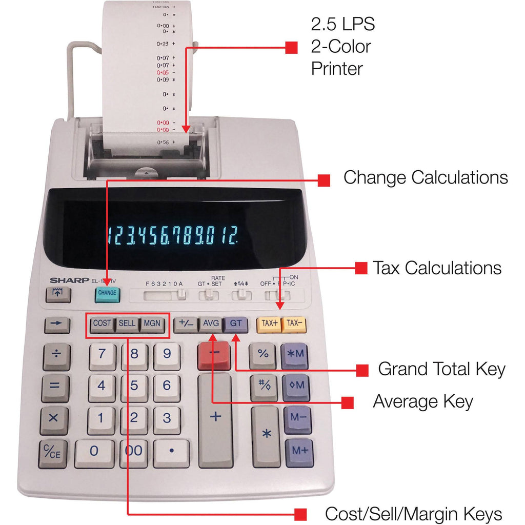 12 Digit Printing Calculator Y730596