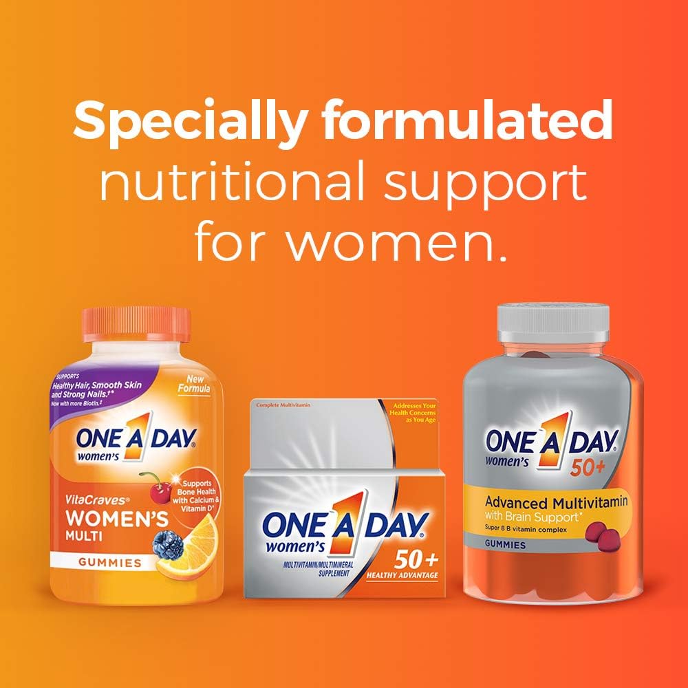 Women's 50+ Multivitamin Gummies for Brain and Immunity Support, 110 Count G47956