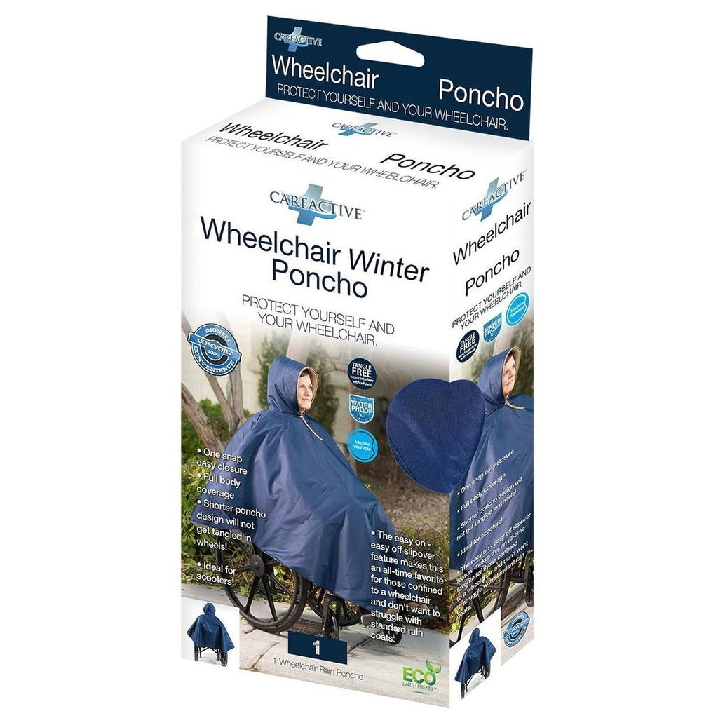 Wheelchair Winter Poncho, Navy D651705