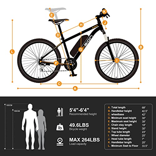 Electric Bike for Adults with 500W Motor, 40 Miles Range, 7-Speed G9578