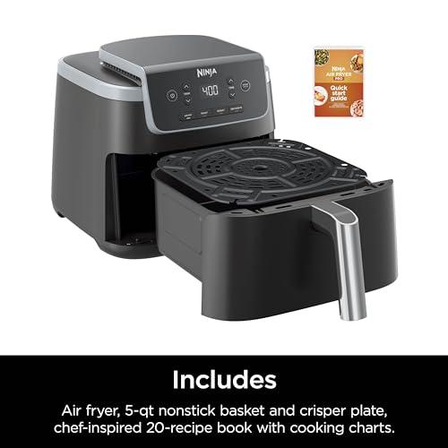 Air Fryer 4-in-1 with 5 QT Capacity, Nonstick Basket & Crisper Plate V1873
