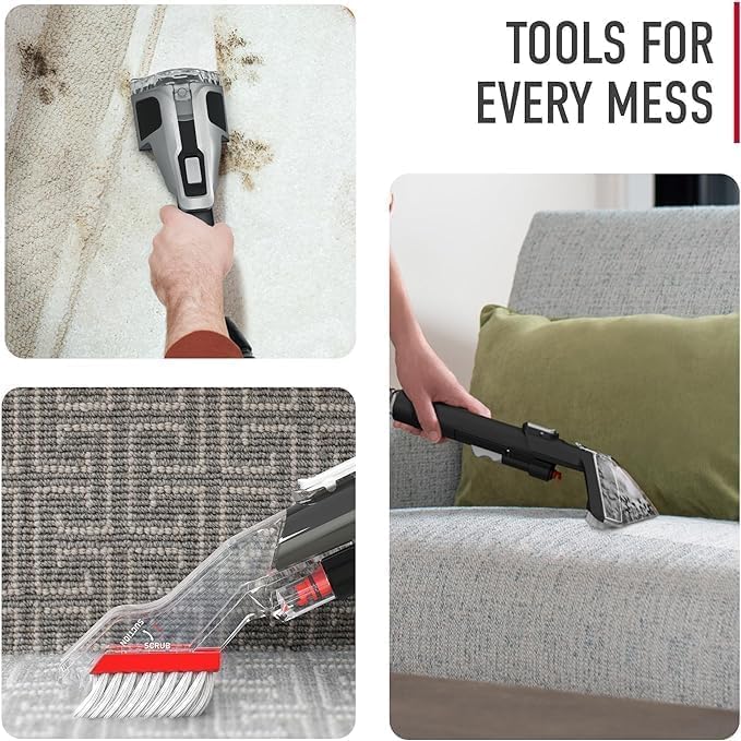 Portable Carpet and Upholstery Spot Cleaner Machine with Powerful Suction X136