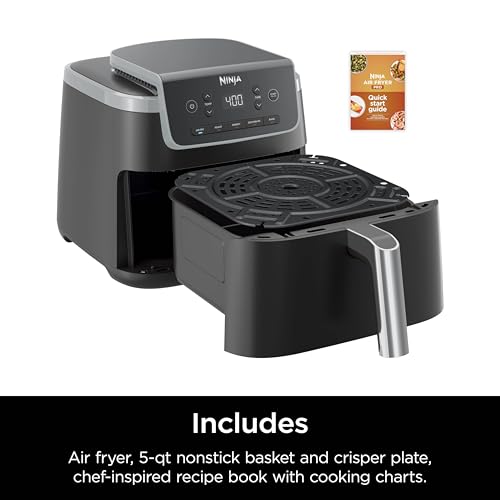 Air Fryer 4-in-1 with 5 QT Capacity, Nonstick Basket & Crisper Plate V1873