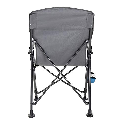 Heavy-Duty Folding Camping Quad Chair with Carrying Bag and Cup Holder F9543
