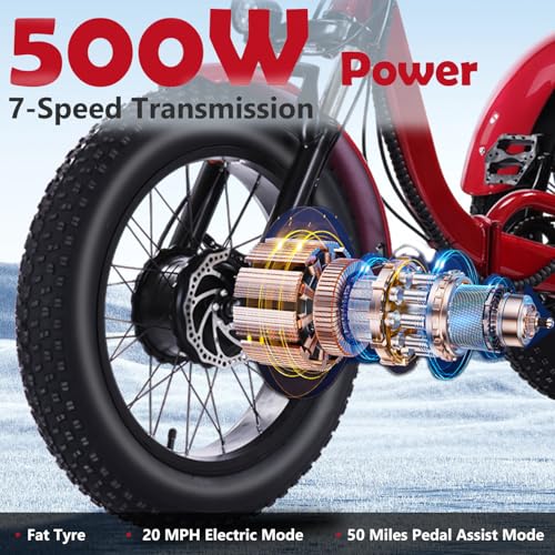Adult Electric Tricycle 3 Wheel Bike Q8526