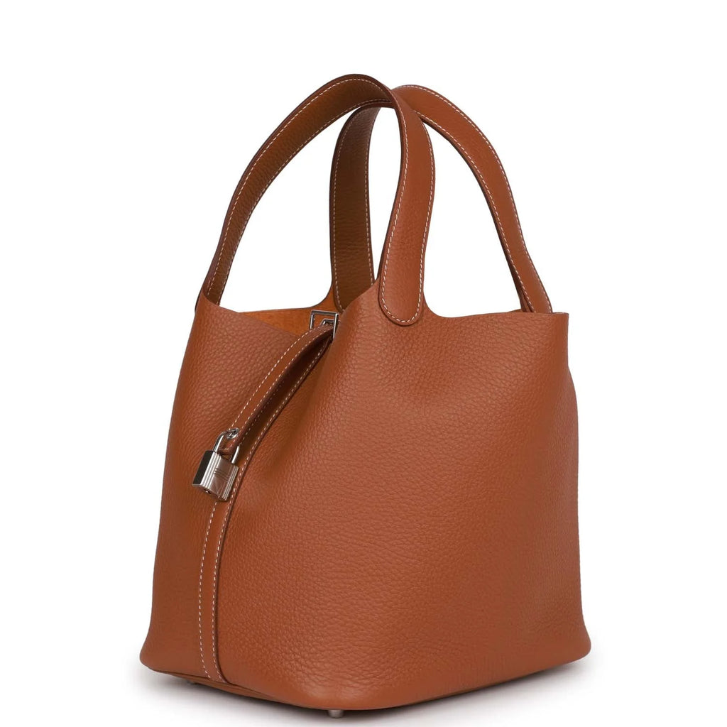 Picotin Lock 22 Leather Handbag A7457
