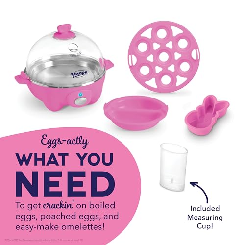 Rapid Egg Cooker for 6 Eggs, Hard Boiled, Poached, Scrambled, or Omelets, Auto Shut Off, Black G6815