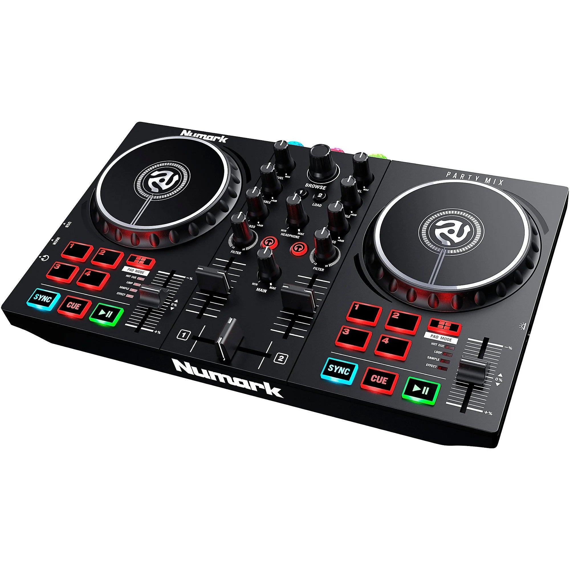 DJ Controller Set with Built-In Lights and Mixer J9616