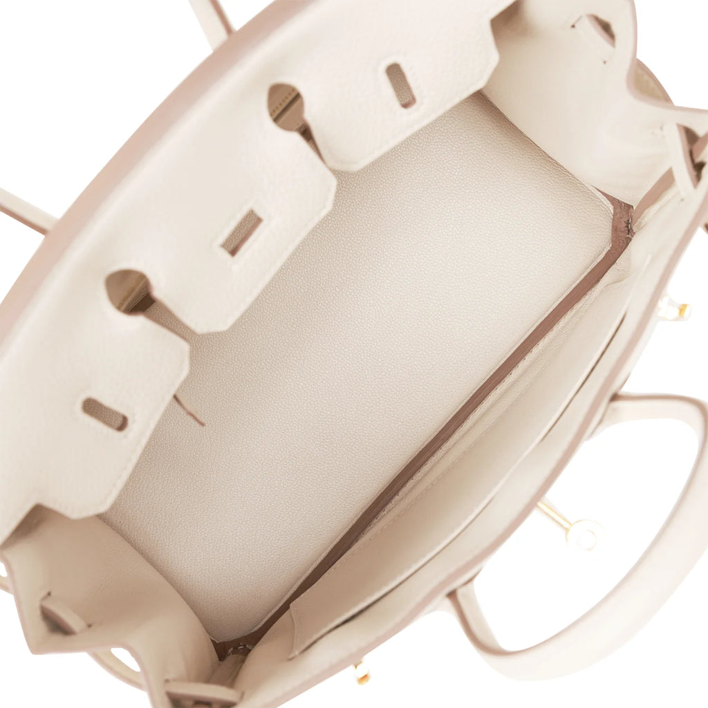 Birkin 25 Craie Togo Gold Hardware V117