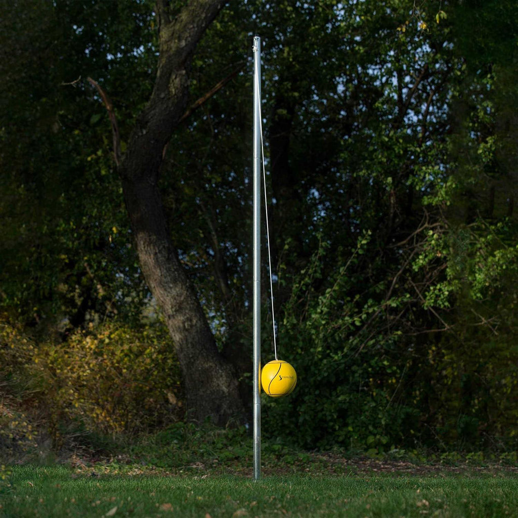 Compact Tetherball Set for Outdoor Backyard with Ball and Rope A44102