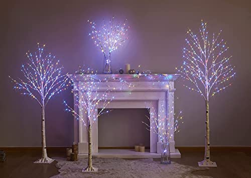 Lighted Birch Twig Tree with 200 LED Lights, 4FT, Indoor Outdoor Holiday Decor A105339