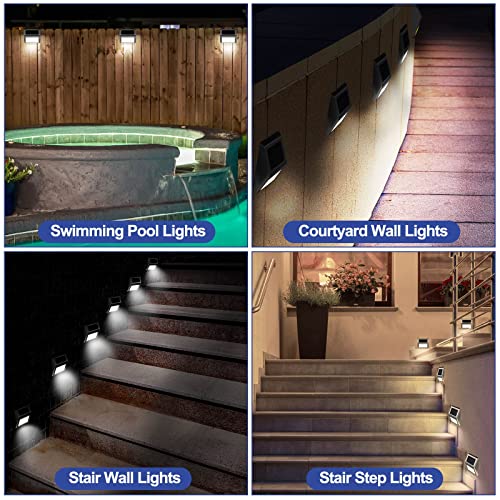 Solar Step Lights Outdoor Waterproof for Garden Deck Pathway T7183