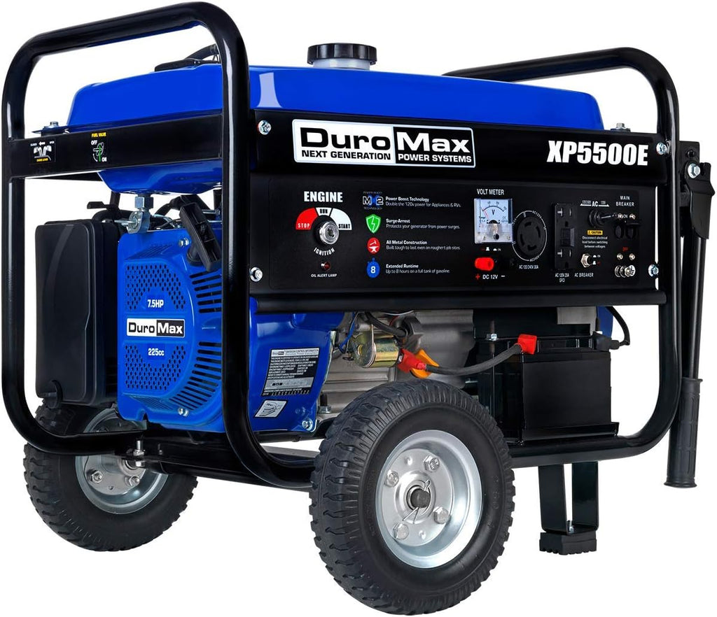 Dual Fuel Portable Generator 4400 Watt Gas or Propane Powered Electric Start M92121