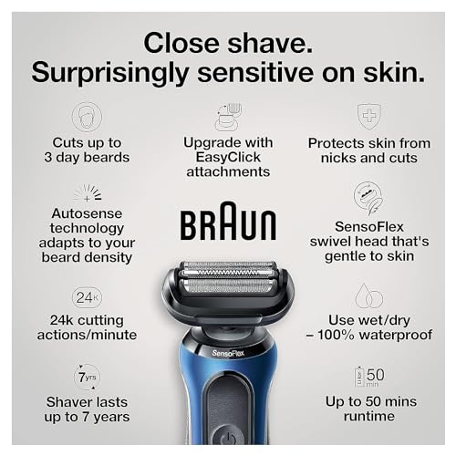 Electric Razor for Men, Wet & Dry Foil Shaver with Precision Beard Trimmer U5385