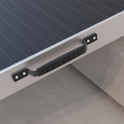 Foldable Wheelchair Ramp, 8FT Aluminum Threshold Ramp with Non-Slip Surface T781