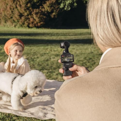 Vlogging Camera with 1'' CMOS & 4K/120fps Video, 3-Axis Stabilization, 2" Rotatable Touchscreen S842635