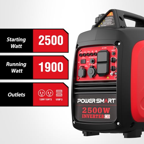 2500-Watt Portable Inverter Generator for Camping F38817