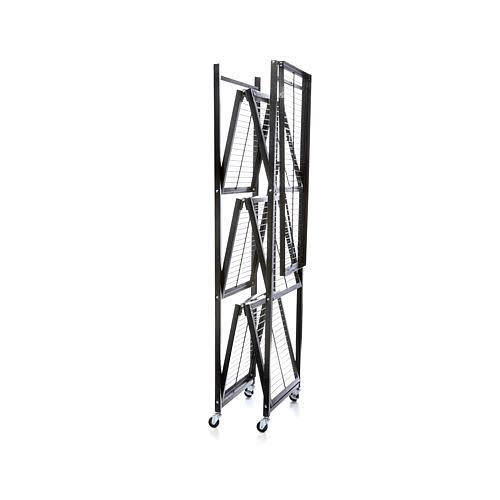 Large 4-Tier Heavy-Duty Rack with Casters - Red T34844