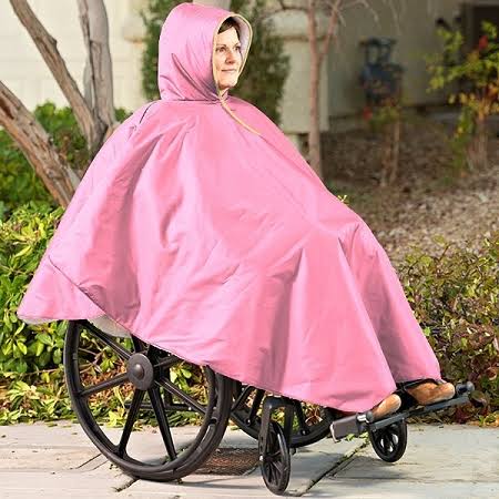 Wheelchair Winter Poncho, Navy D651705