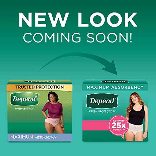 Disposable Incontinence Underwear for Women, Maximum Absorbency, Medium, 18 Count Q3363