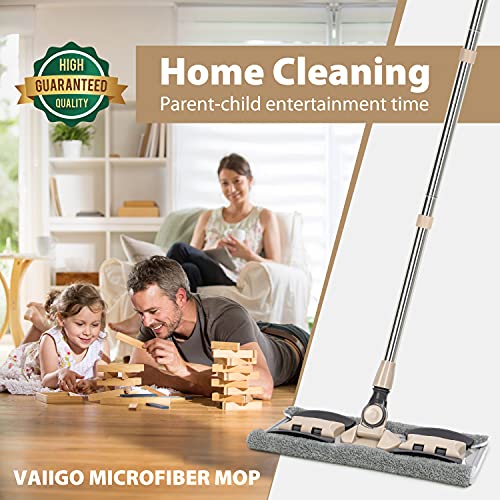 Microfiber Hardwood Floor Mop with 5 Reusable Washable Pads Y129918