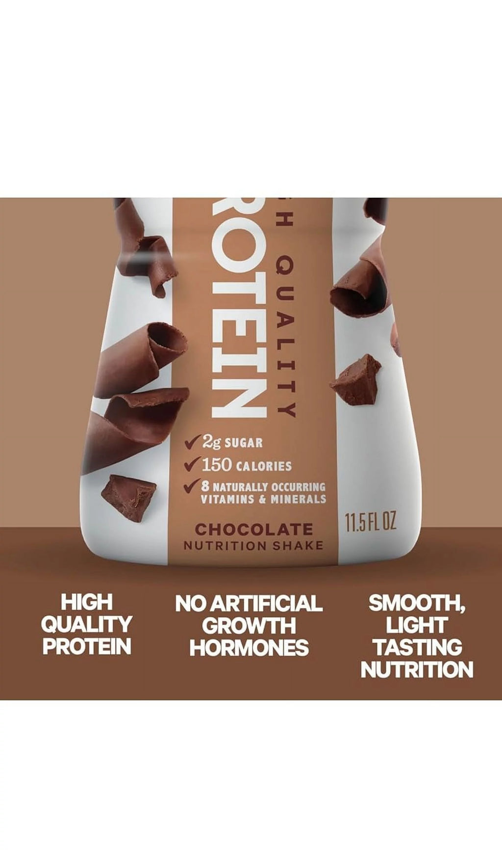 Chocolate High Protein Shake, 12 Pack P565