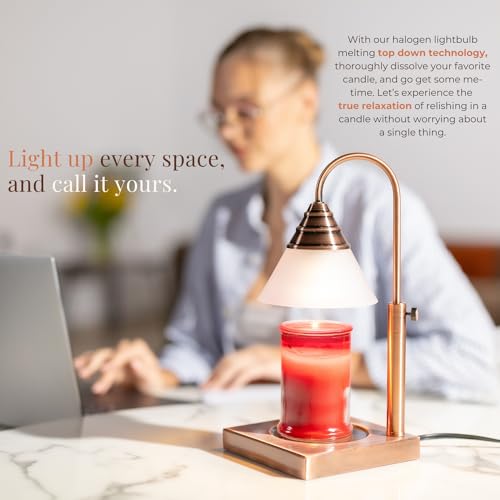 Candle Warmer Lamp, Height Adjustable, Timer & Dimmable L88785