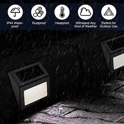 Solar Step Lights Outdoor Waterproof for Garden Deck Pathway T7183