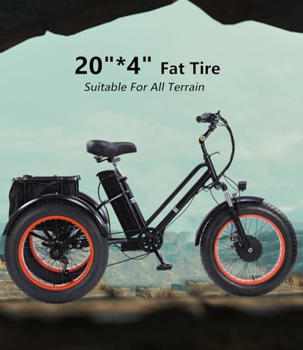 Adult Electric Tricycle 3 Wheel Bike Q8526