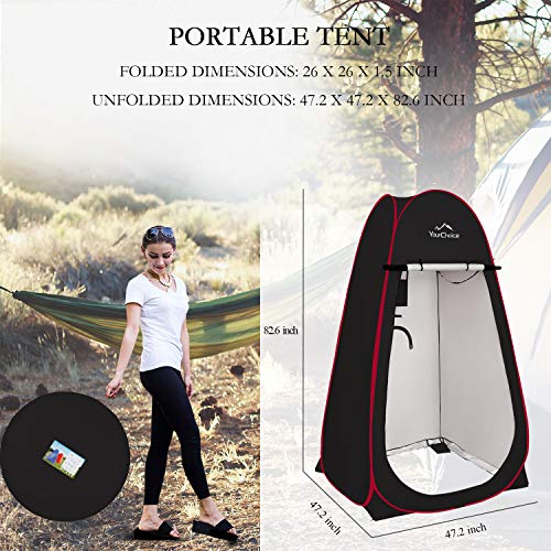 Oversized Pop Up Privacy Tent for Camping Shower Changing G680