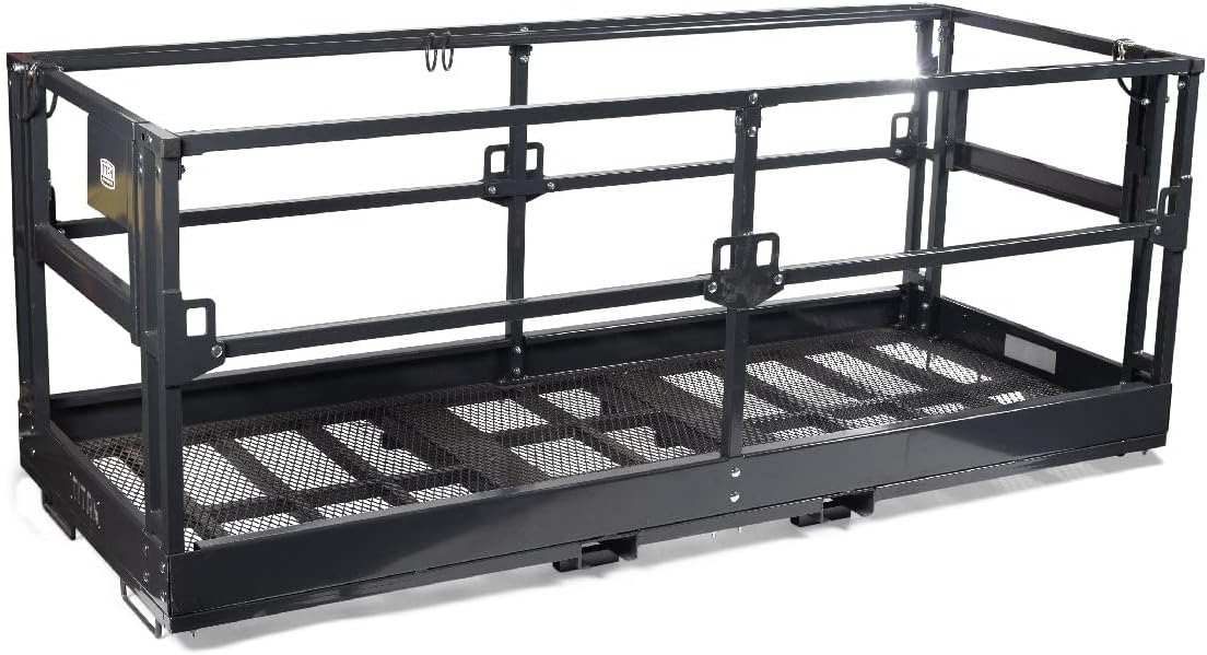 4' x 6' Mesh Telehandler Work Platform, Man Safety Basket B8270