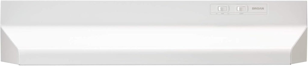 Under-Cabinet Convertible Range Hood with 2-Speed Exhaust Fan and Light, 210 CFM, White Z914115