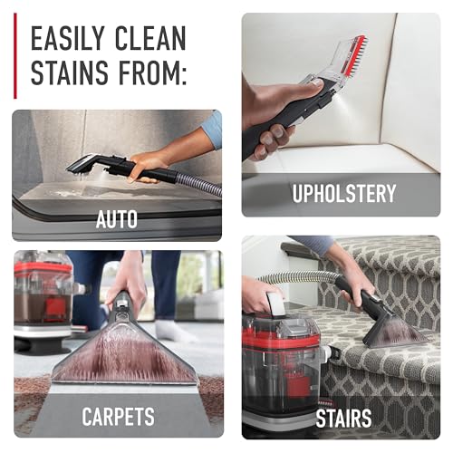 Portable Carpet and Upholstery Spot Cleaner Machine with Powerful Suction X136