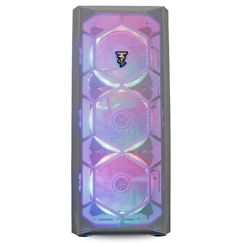 Gaming PC Desktop Computer - Intel Core i5, GTX 650, 8GB RAM, 1TB HDD, WiFi, RGB Lighting, Windows 10 Pro, White V6755