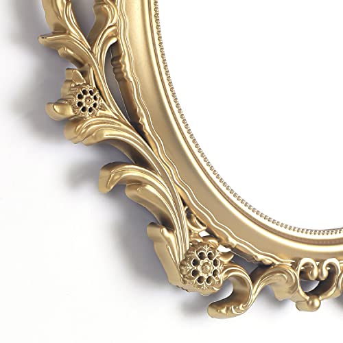 Antique Gold Oval Wall Mirror 20 x 24 for Living Room P449872