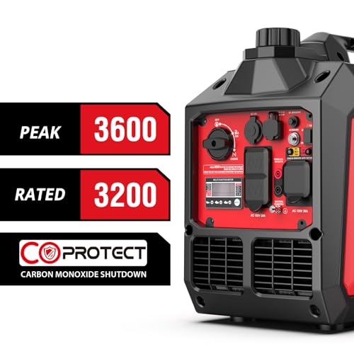 2500-Watt Portable Inverter Generator for Camping F38817
