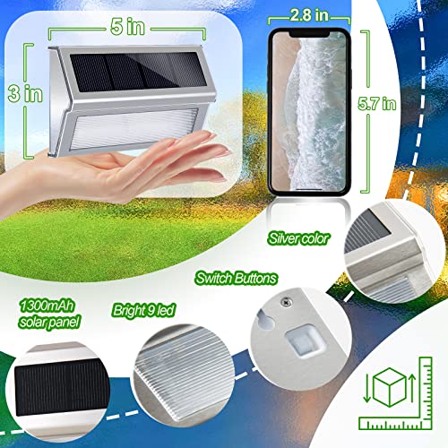 Solar Outdoor Lights 12 Pack, Waterproof for Garden Deck Fence W507