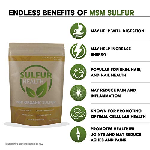 Organic Sulfur Supplement, 99.9% Pure, Lab-Tested D27861