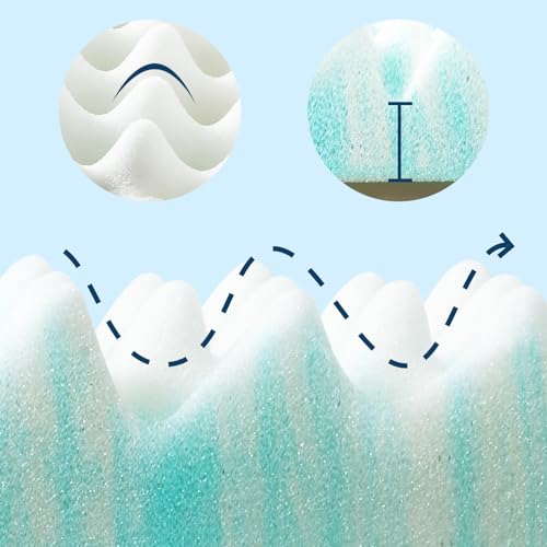Gel Memory Foam Mattress Topper Queen, 3 Inch, Airflow Design C466081
