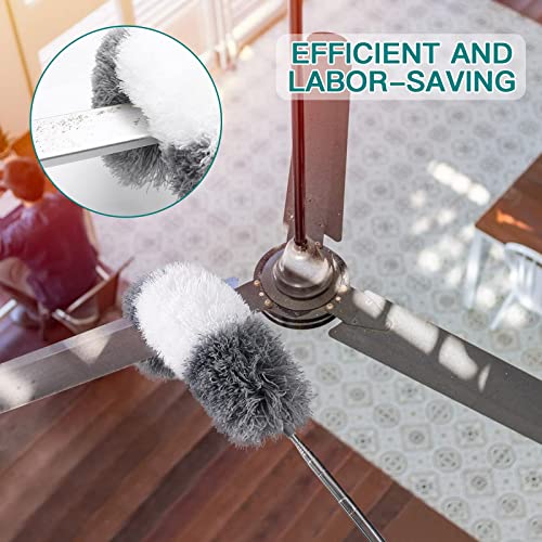 Microfiber Feather Duster Kit with Extendable Bendable Pole X902