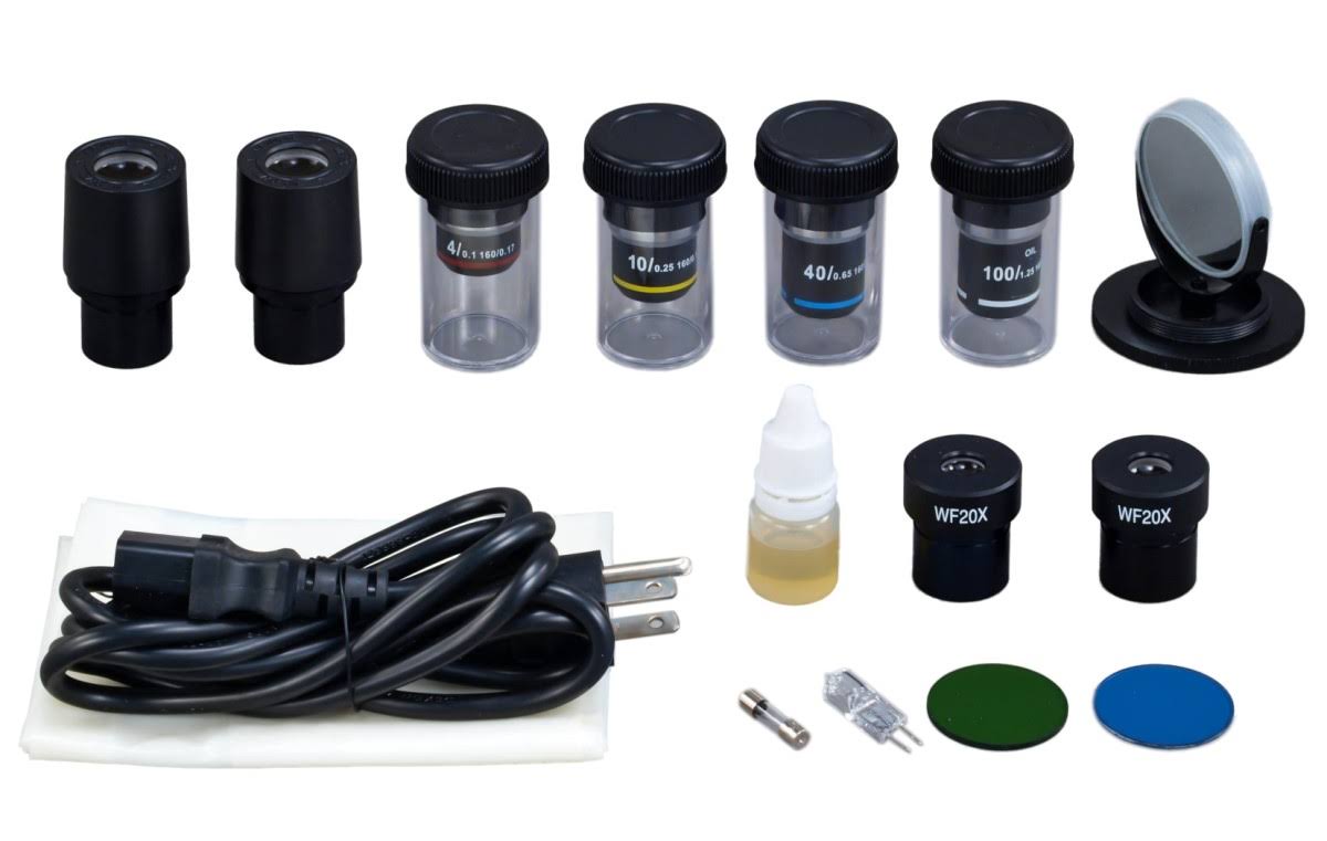 40X-2000X Binocular Lab Compound Microscope with Mechanical Stage E317