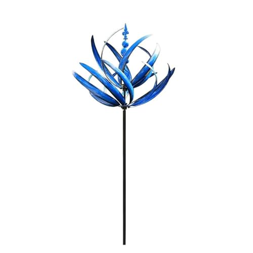 Outdoor Metal Wind Spinners for Lawn & Garden, Red Z14631