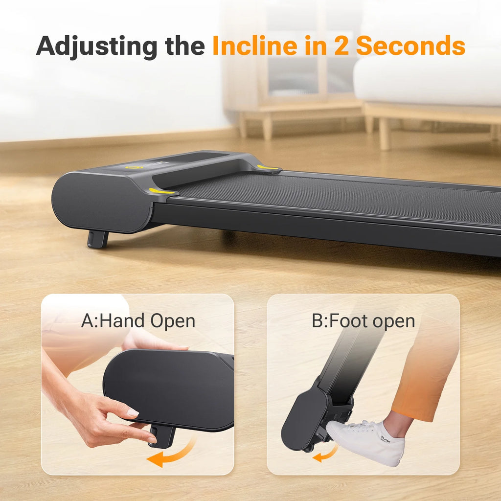 Walking Pad with Incline, Under Desk Treadmill for Home and Office T9870